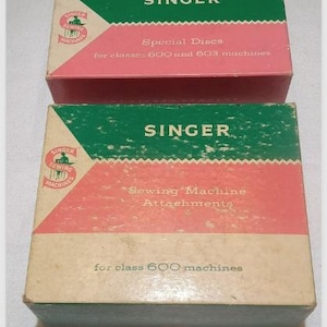 Vintage Singer Nähmaschine Befestigen 161794, Spezialscheiben Set 21976 603 & 600