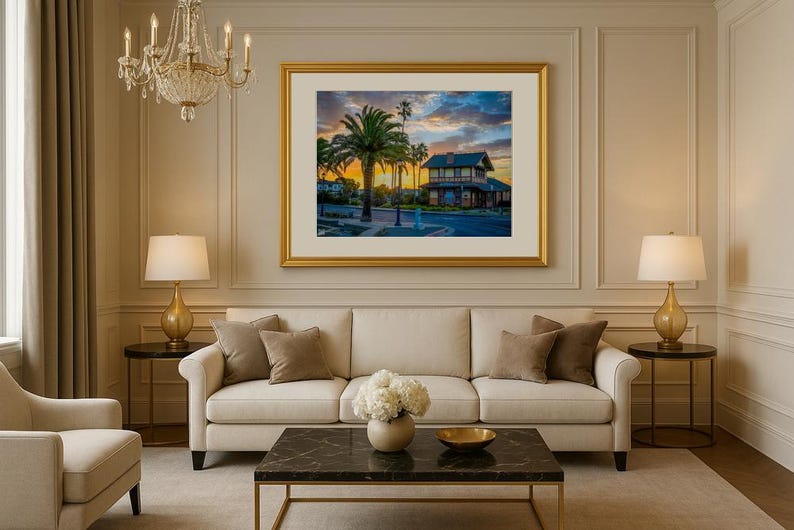 Jay Ligda Photography: Sun Rises Behind the Depot Building - Mockup
