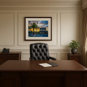 Jay Ligda Photography: Sun Rises Behind the Depot Building - Mockup