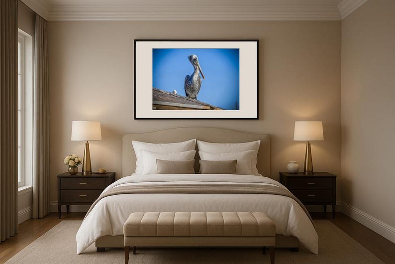 Jay Ligda Photography: Still Pelican on a Rooftop - Mockup