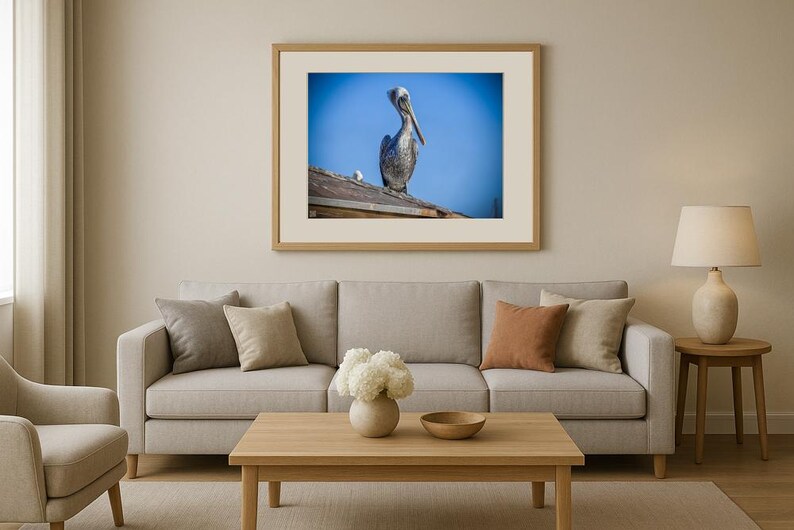 Jay Ligda Photography: Still Pelican on a Rooftop - Mockup