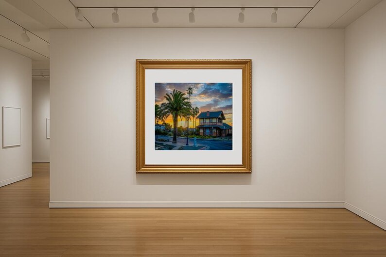 Jay Ligda Photography: Sun Rises Behind the Depot Building - Mockup