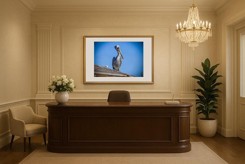 Jay Ligda Photography: Still Pelican on a Rooftop - Mockup