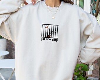 Silly Goose Sweatshirt: Funny Goose Outfit, Trendy Tee