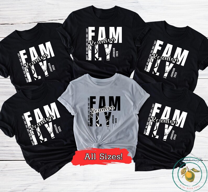 Family Tbitsp Custom Family Reunion Shirts: Personalized Matching Family Tees - Etsy
