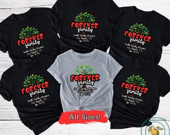 Magliette personalizzate per la riunione di famiglia: maglietta coordinata per la famiglia per sempre