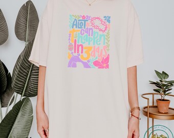 Maglietta pasquale Comfort Colors: felpa con Gesù cristiano