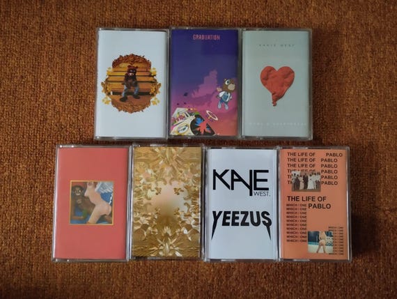 Kanye West Cassette Tape Hip Hop Funk Soul Contemporary R&B Pop