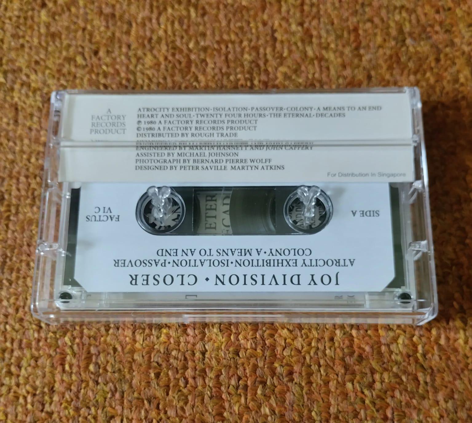 Joy Division Cassette Tape - Unknown Pleasure - Closer - Post Punk