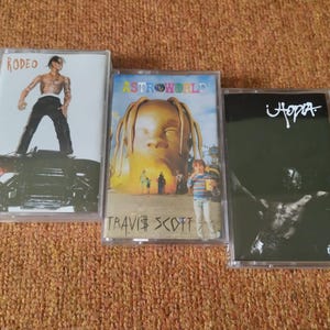 Cinta de casete de Travis Scott Rap Trap Hip Hop Rodeo Astroworld Utopía
