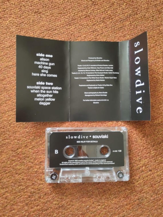 Slowdive - Souvlaki Cassette Tape Shoegaze Dreampop Indie - Etsy