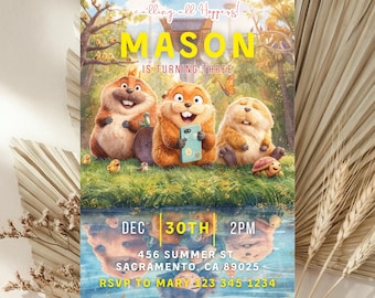Hoppers Birthday Invitation, Editable Mabel Tanaka Party Invite, Hoppers 2026, Digital Download