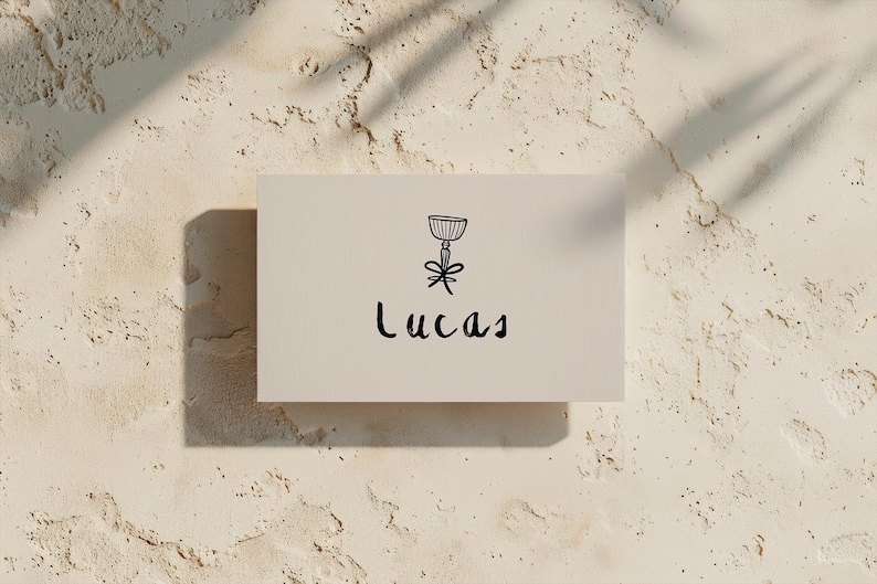 Menú ilustrado + Plantilla de tarjetas de mesa / Decoración de mesa imprimible dibujada a mano para bodas o fiestas de cumpleaños imagen 7