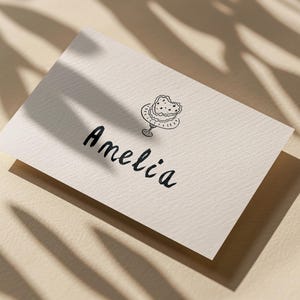 Menú ilustrado + Plantilla de tarjetas de mesa / Decoración de mesa imprimible dibujada a mano para bodas o fiestas de cumpleaños imagen 3