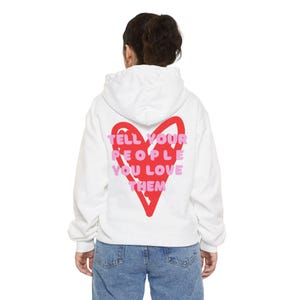 Liebesbrief Hoodie, Geschenk für Freunde, süßes Sweatshirt, Freizeitkleidung, Valentinstagkleid, Familientreffenkleidung