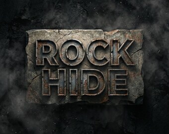 Rock Hide Font Rough Grunge Typeface, Distressed & Bold (Perfect for Rock Bands, Horror Posters, Digital Use)- Commercial Use