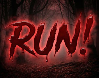 Spooky Font Color: Dripping Blood Horror Typeface, Scary Halloween Style | OpenType SVG, Digital Download | Uppercase & Lowercase