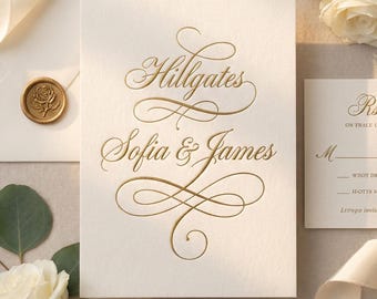 Luxury Branding Font Calligraphy Font, Hillgates Script with Swashes (OTF, Hand Lettered Style, Elegant Wedding Design)- Commercial Use