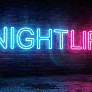 Neon Light Font Retro 80s Typeface, Cyberpunk Glow Style (OTF Format, Vinyl Cutting Friendly, Digital Use)- Commercial Use