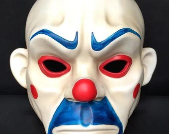 Tragbare Clown Überfall Maske | 3D gedruckter physischer Bankräuberhelm | Gruselige Kriminelle Cosplay Requisite | Halloween Vollgesichtskostüm
