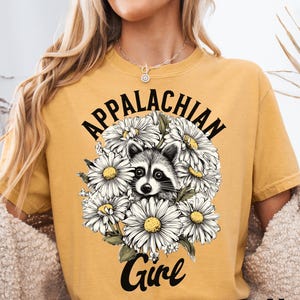 Appalachian Mountains Tee on Comfort colors ‑Appalachian Mountain Girl Gift, Hiking Boone  Gift Tee, Blowing Rock NC Gift, Camping Boone NC