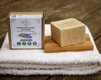Saponetta fatta a mano con olio di cocco, oliva, girasole, lavanda e fiori – Cura della pelle biologica, idratante e delicata per tutti i tipi di pelle