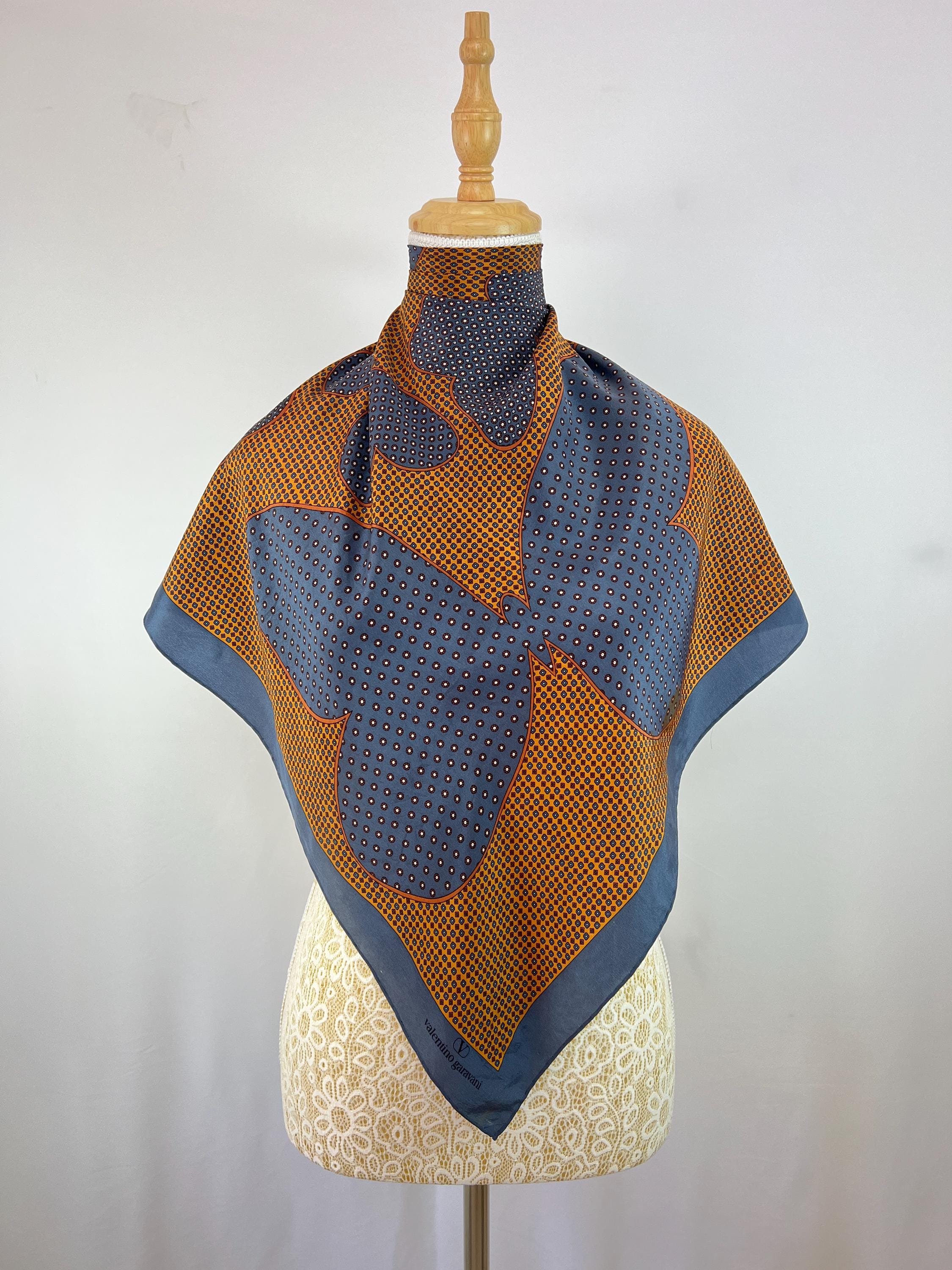 Vintage Valentino Garavani Silk Scarf Women Accessories Square