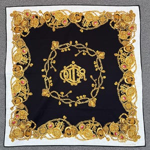 Vintage Christion Dior Taschentuch Bandana Einstecktuch Schal Halstuch Stirnband Hals wickeln Accessoires unisex Schals Kopftuch
