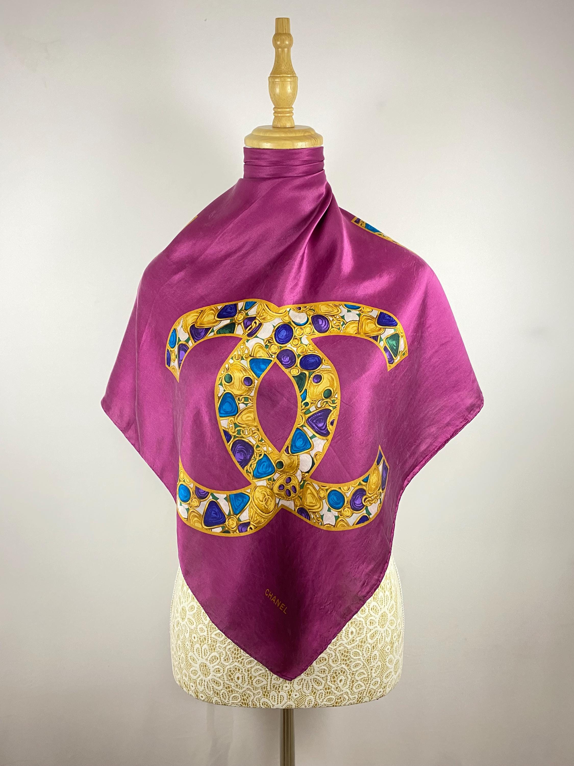 Large Chanel Scarf - Etsy