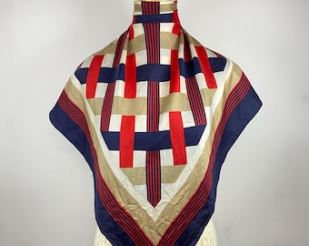 Vintage Silk Scarf Women Accessories Square Scarf Top Neckerchief