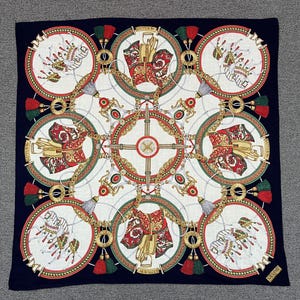 Vintage Celine Taschentuch Bandana Einstecktuch Schal Halstuch Stirnband Accessoires unisex Schals Kopftuch