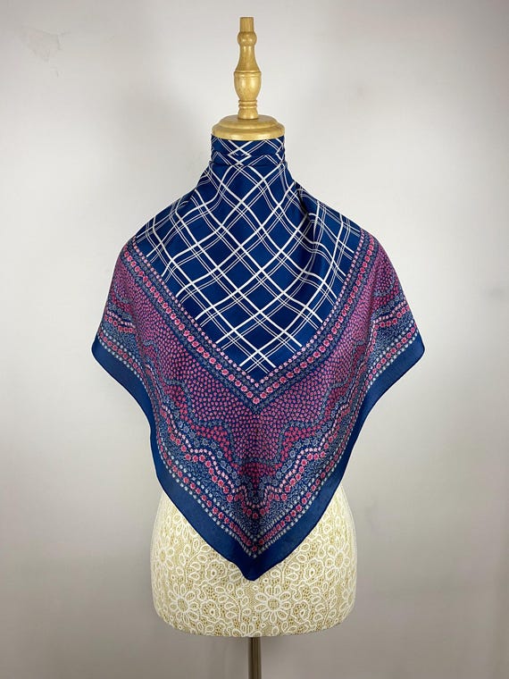 Vintage Silk Scarf Multicolour Print Head Women Accessories Shawl Square Foulards Scarves Neckerchief Body Wrap Neckwear