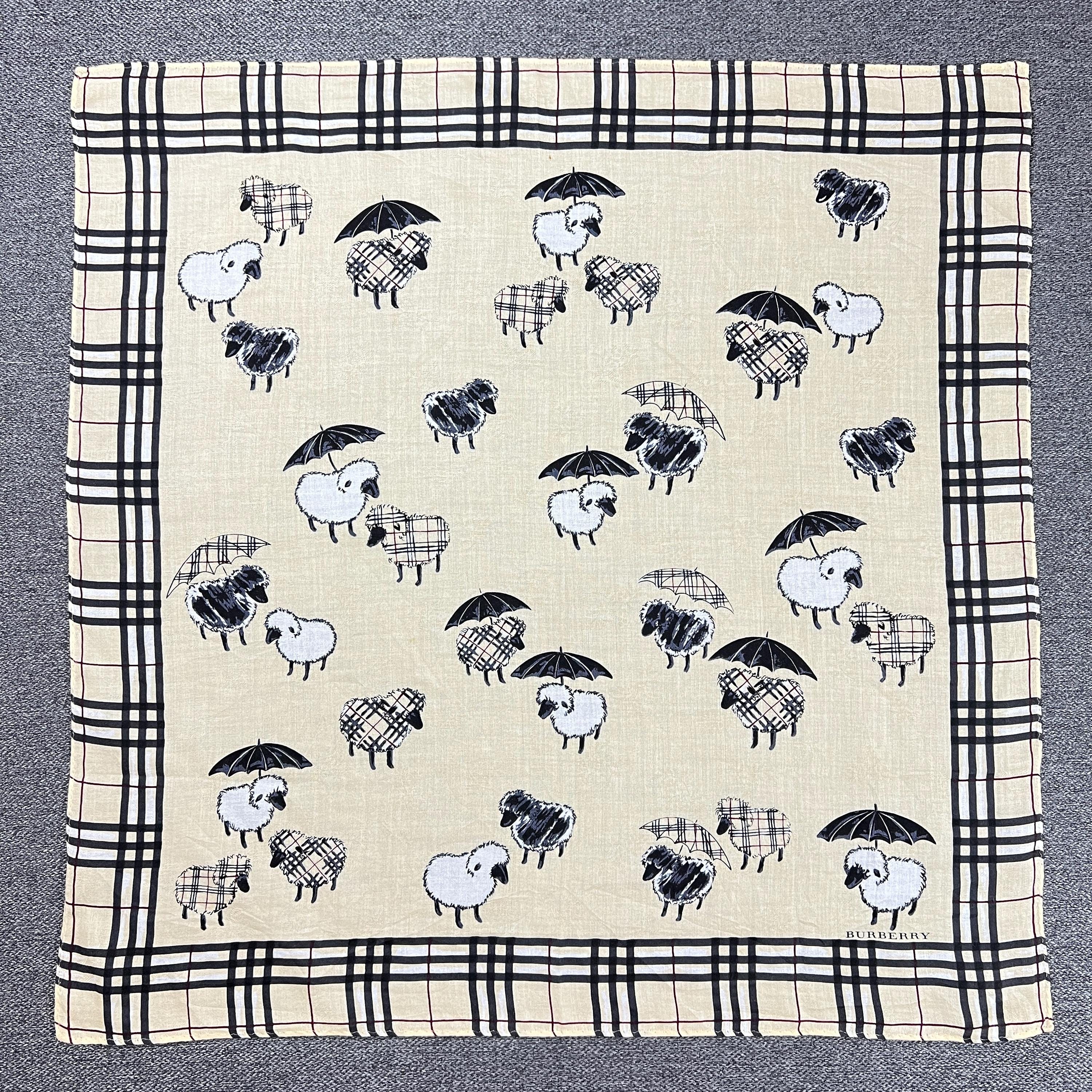 Authentic Burberry head wrap uni-sex (NEW) Vintage Burberry Scarf Burberry Wool Scarf Vintage Burberry  main image 2