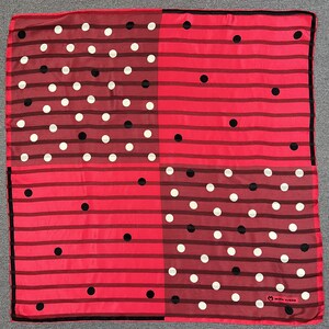 Vintage Mila Schon Silk Scarf Women Accessories Square Scarf Top Neckerchief Wrap Shawl Neckwear Foulards