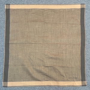 Vintage Pierre Balmain Handkerchief Bandana Pocket Square Scarf Neckerchief Headband Neck Wrap Accessories Unisex Scarves Head