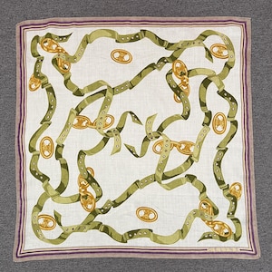 Vintage Celine Taschentuch Bandana Einstecktuch Schal Halstuch Stirnband Accessoires unisex Schals Kopftuch