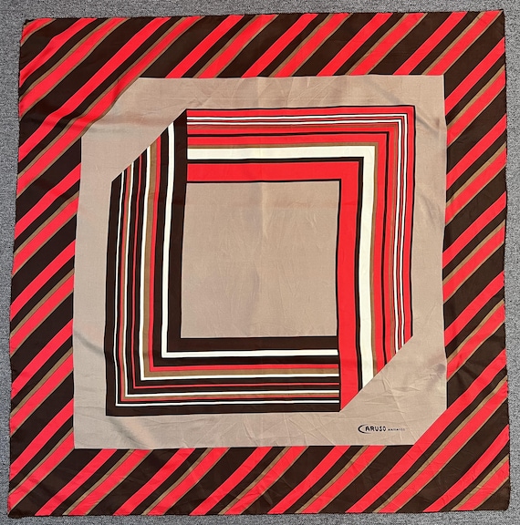 ヴィンテージ カルーソ アルマンド シルク スカーフ アクセサリー