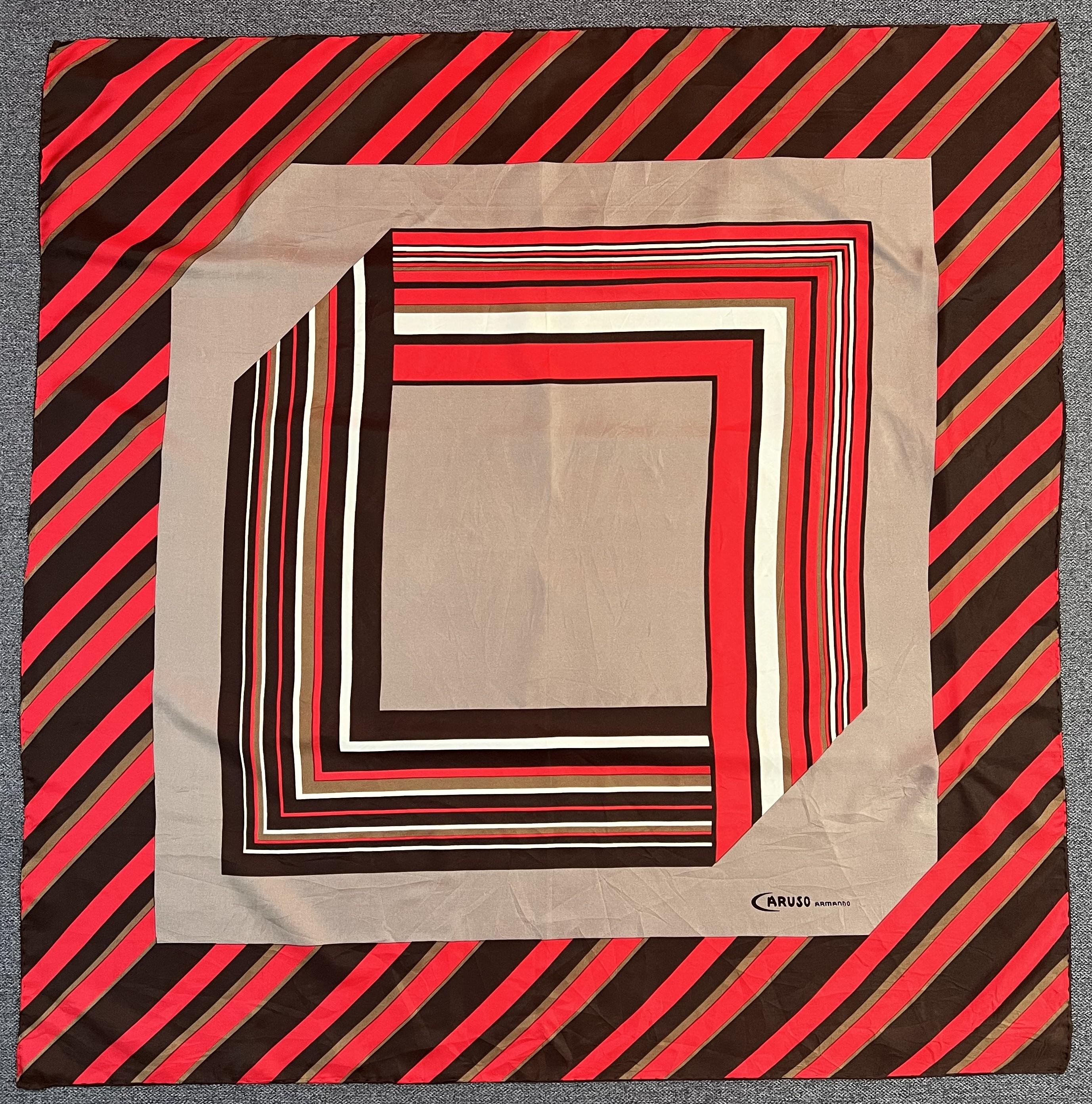 ヴィンテージ カルーソ アルマンド シルク スカーフ アクセサリー