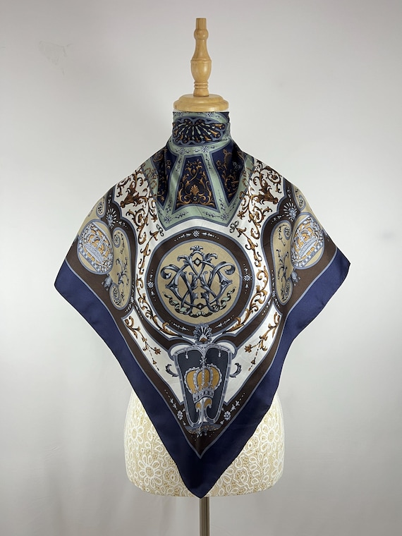 Vintage Silk Scarf Multicolour Women Accessories Square Scarf Top Neckerchief Wrap Shawl Neckwear Foulards