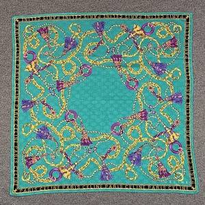 Vintage Celine Taschentuch Bandana Einstecktuch Schal Halstuch Stirnband Accessoires unisex Schals Kopftuch