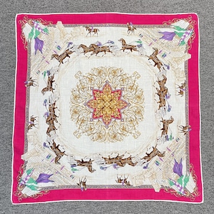 Vintage Celine Taschentuch Bandana Einstecktuch Schal Halstuch Stirnband Accessoires unisex Schals Kopftuch