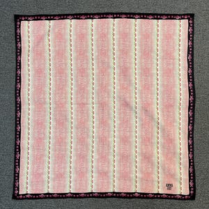 Vintage Anna Sui Handkerchief Bandana Pocket Square Scarf Neckerchief Headband Neck Wrap Accessories Unisex Scarves Head