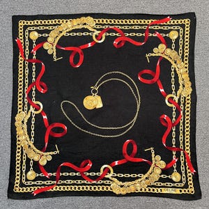 Vintage Celine Taschentuch Bandana Einstecktuch Schal Halstuch Stirnband Accessoires unisex Schals Kopftuch