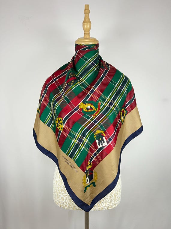 Vintage Silk Scarf Multicolour Women Accessories Square Scarf Top Neckerchief Wrap Shawl Neckwear Foulards