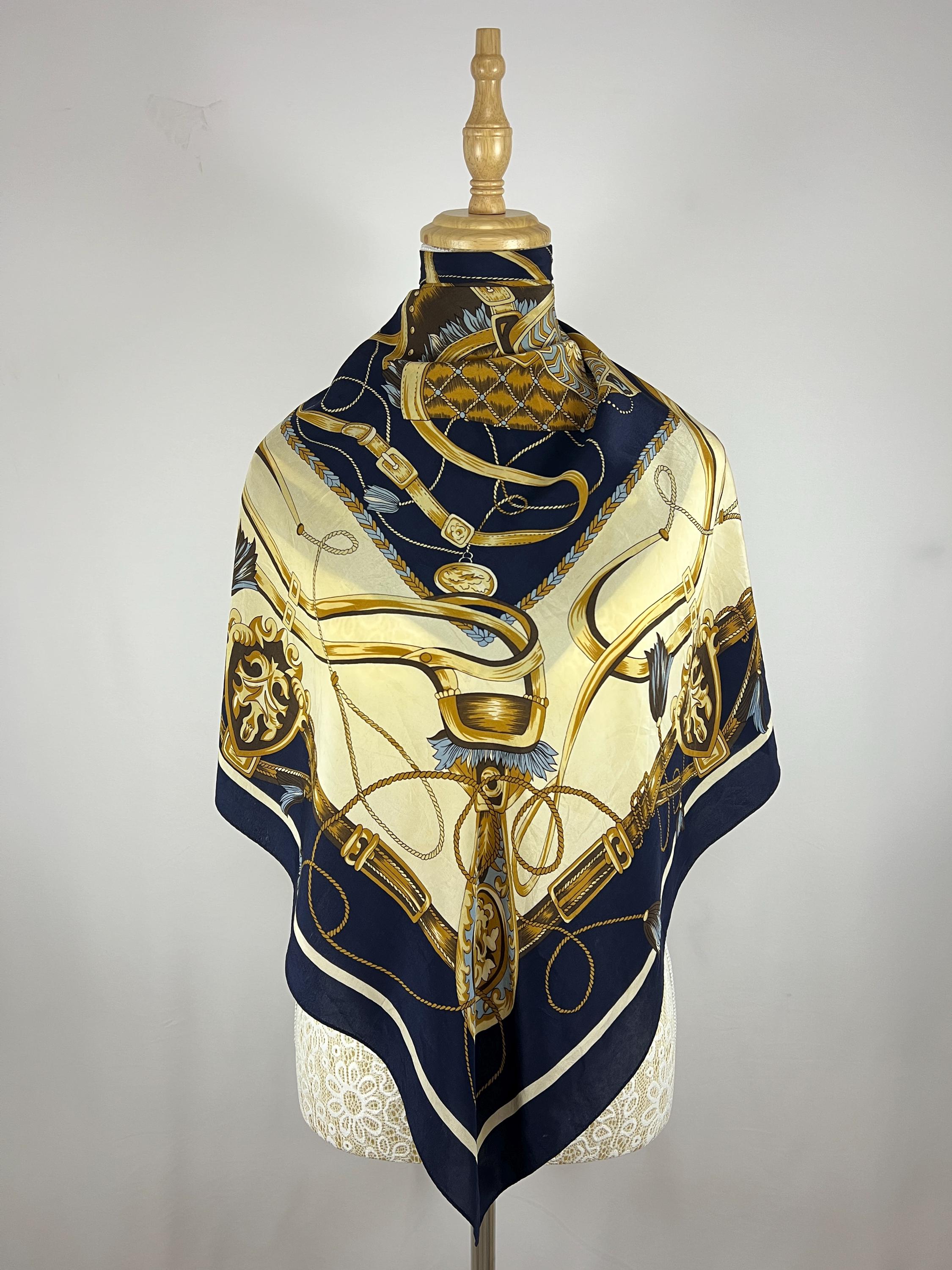 小物 CTHY HIGH-END VINTAGE SILK SCARF Vintage Silk Scarf Women Accessories Square Scarf Top Neckerchief