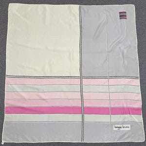 Vintage Boggia Bruno Seidenschal Accessoires Viereck Schal Top Halstuch Wrap Schal Krawatte Foulards