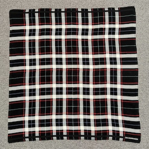 Vintage Calvin Klein Handkerchief Bandana Pocket Square Scarf Neckerchief Headband Neck Wrap Accessories Unisex Scarves Head