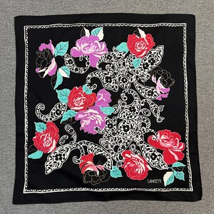 Vintage Lancetti Taschentuch Bandana Einstecktuch Halstuch Halstuch Stirnband Accessoires unisex Schals Kopftuch
