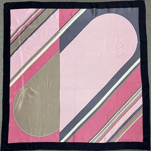 Vintage Pierre Cardin Seidenschal Damen Accessoires Viereck Schal Top Halstuch Wickelschal Schal Krawatte Foulards