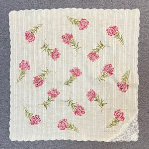 Vintage Laura Ashley Floral Handkerchief Bandana Pocket Square Scarf Neckerchief Headband Neck Wrap Accessories Unisex Scarves Head